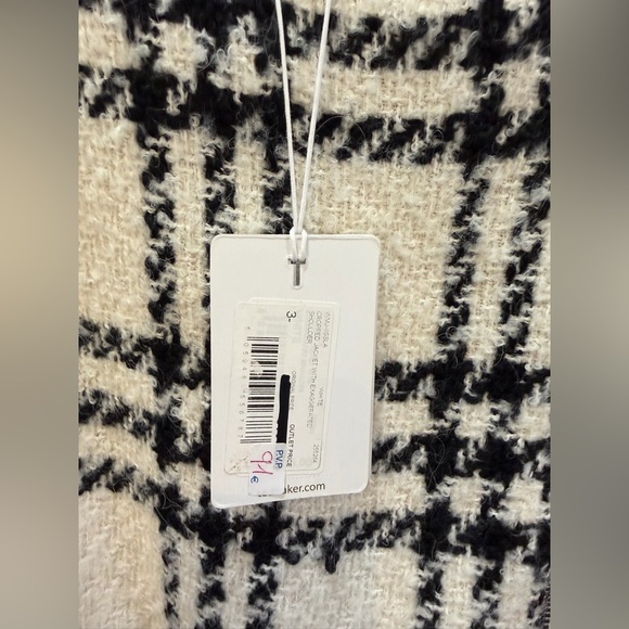 Ted Baker Black and White Plaid Cropped Jacket - Picture 4 of 11